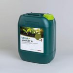 Foto eines dunkelgrünen Kanisters mit hellgrünem Deckel und dem Etikett von dem Produkt Lebosol®-MagSOFT SC