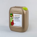 Foto eines goldfarbenem Kanisters mit hellgrünem Deckel und dem Etikett von dem Produkt Lebosol®-VITALoSol GOLD SC