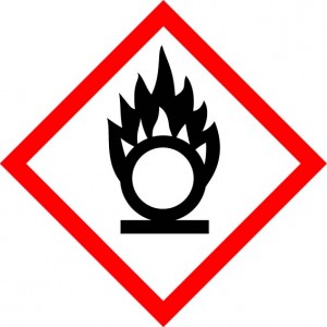 Gefahrstoffzeichen brandfördernd - Flamme
